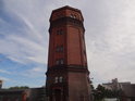 Wieża ciśnień na levém břehu Odry, Brzeg, ul. Rybacka.