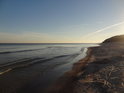 Klidné vlnky Baltského moře u ostrova Wolin.