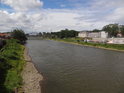 Řeka Odra ve městě Glogów