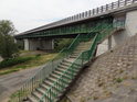 Schody na dálniční most přes Odru, Rogów Opolski.