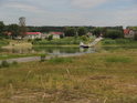 Přívoz na Odře, Chlebowo – Połęcko, toho času pro nízký stav vody osiřelý.