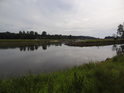 Řeka Odra ve městě Krosno Odrzańskie