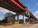 Silniční most přes Odru u obcí Górzykowo a Cigacice je právě ve výstavbě.