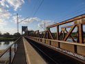 Železniční most přes Odru na trati Czerwieńsk – Nietkowice.