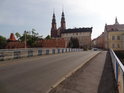 Most přes kanál Młynówka, Opole, ul. Katedralna.