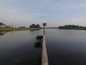 Řeka Odra ve městě Opole