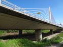 Dálniční most přes Odru, dálnice D1, mezi Ostravou a Bohumínem.