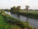 Soutok Odra a Olše / Olza pohledem z mostu u obce Olza.
