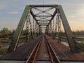 Železniční most přes Odru u obce Olza.
