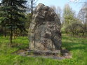 Vojnovice / Kriegsdorf. 1456 – 1946. Pamětní kámen z roku 1996, zaniklá vesnice.