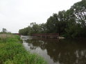Brána, kanał Ulga nad městem Racibórz.