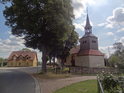 Evangelicko – augsburský kostel, Meschrerin, levý břeh Západní Odry.