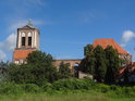 Kostel svatého Štěpána, St. Stephanskirche, zadním pohledem, Gartz.
