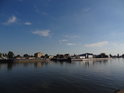 Ostrov Wyspa Przymoście s veslařským přístavem na Západní Odře.