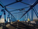 Most Brdowski slouží především k průmyslovým účelům, Západní Odra, Szczecin.